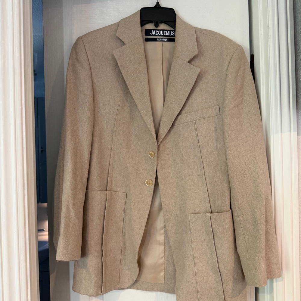 Jacquemus Le Papier Linen Blazer